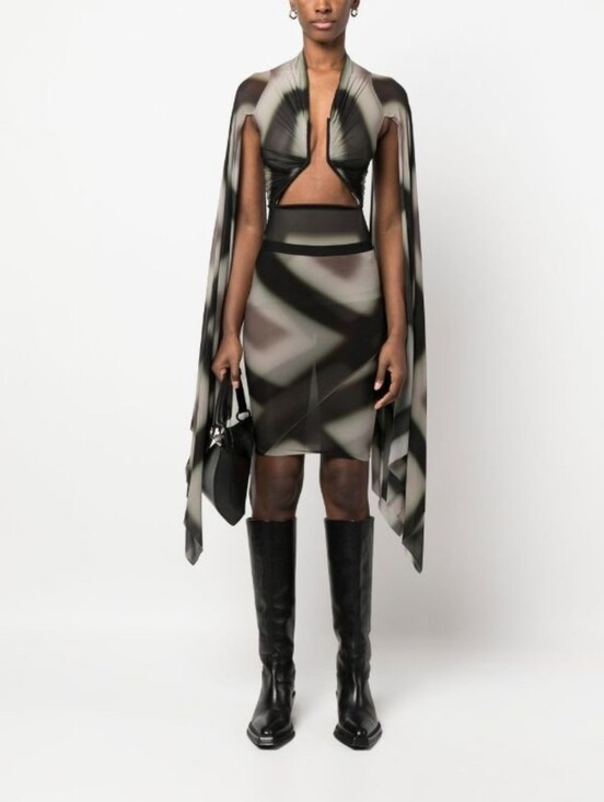 Rick Owens Dresses & Skirts - Rick Owens EDFU SS33 patterned skirt size 6 BNWT